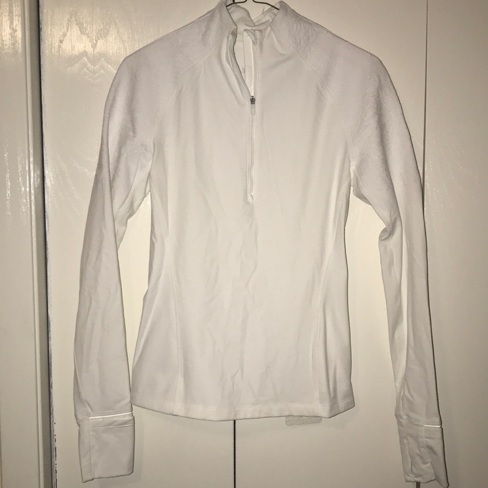 New Lululemon Toasty Tech 1/2 Zip white size 2